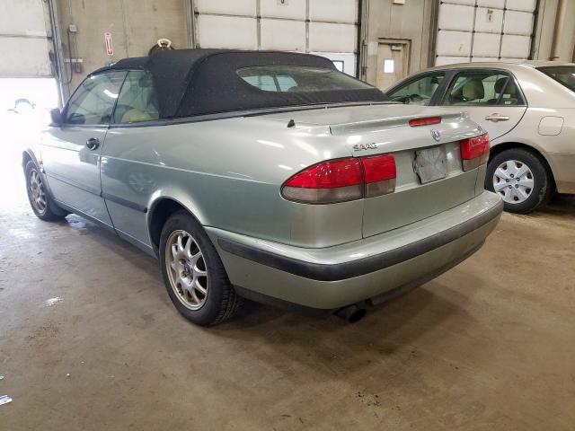 YS3DD78H9Y7001846 - 2000 SAAB 9-3 GREEN photo 3