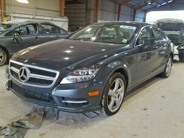 WDDLJ7DB4EA101290 - 2014 MERCEDES-BENZ CLS 550 GRAY photo 2