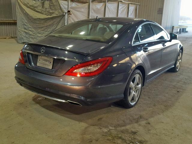 WDDLJ7DB4EA101290 - 2014 MERCEDES-BENZ CLS 550 GRAY photo 4