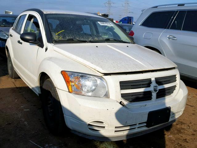 1B3HB28B97D384668 - 2007 DODGE CALIBER WHITE photo 1