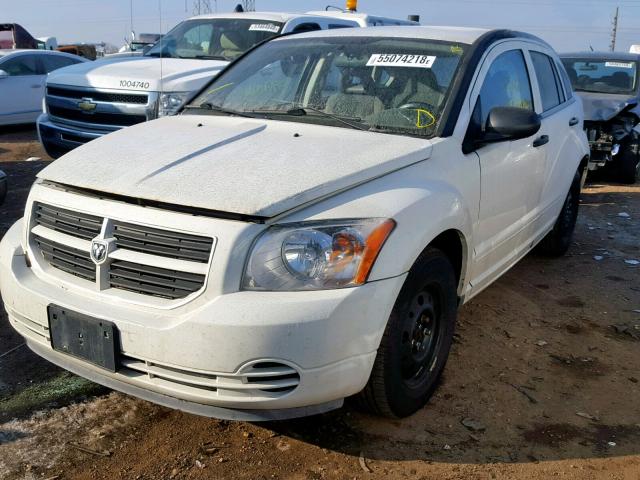 1B3HB28B97D384668 - 2007 DODGE CALIBER WHITE photo 2