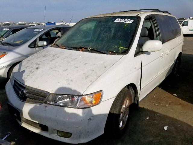 5FNRL18033B031144 - 2003 HONDA ODYSSEY EX WHITE photo 2