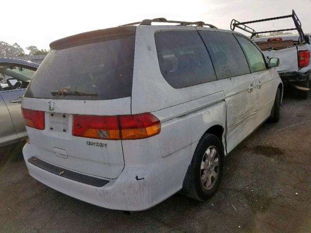 5FNRL18033B031144 - 2003 HONDA ODYSSEY EX WHITE photo 4