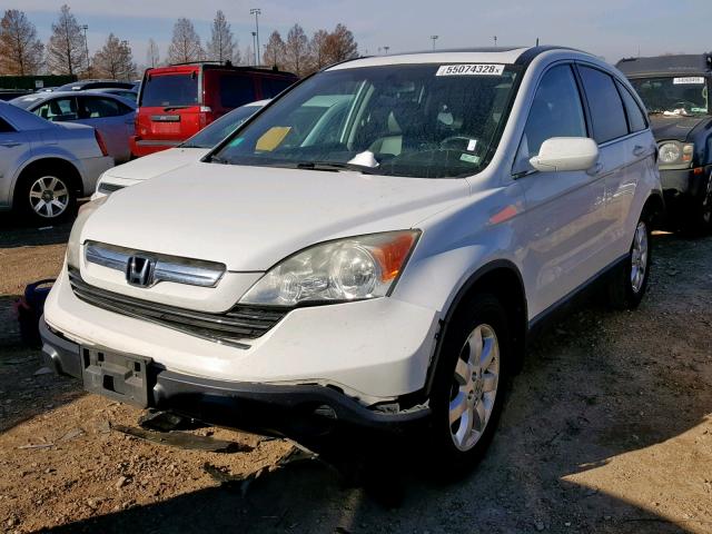 5J6RE38748L011020 - 2008 HONDA CR-V EXL WHITE photo 2