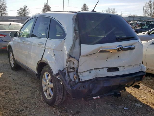 5J6RE38748L011020 - 2008 HONDA CR-V EXL WHITE photo 3