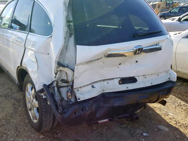 5J6RE38748L011020 - 2008 HONDA CR-V EXL WHITE photo 9