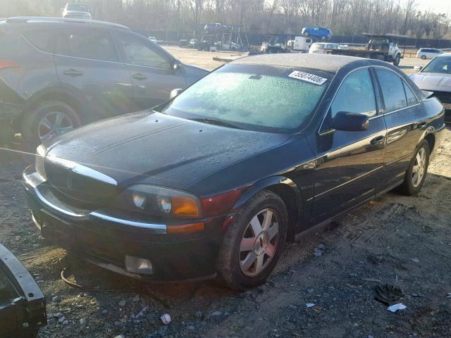 1LNHM86S42Y712462 - 2002 LINCOLN LS BLACK photo 2