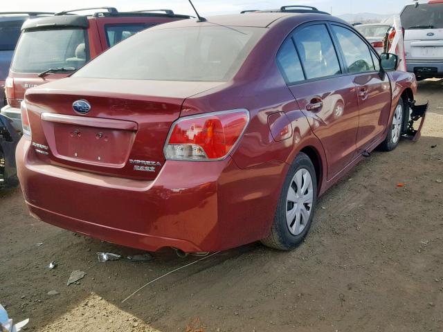 JF1GJAA65EH007805 - 2014 SUBARU IMPREZA BA BURGUNDY photo 4