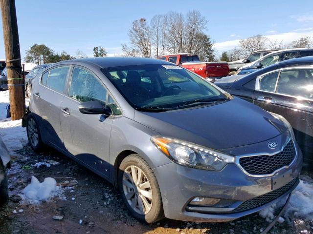 KNAFX4A81F5266055 - 2015 KIA FORTE EX CHARCOAL photo 1