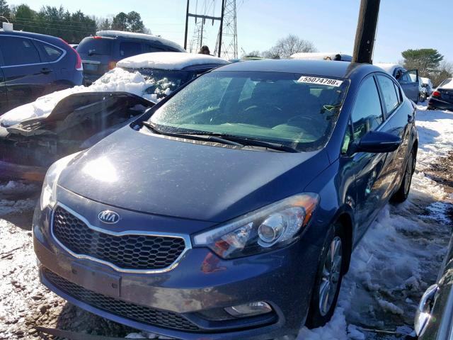 KNAFX4A81F5266055 - 2015 KIA FORTE EX CHARCOAL photo 2