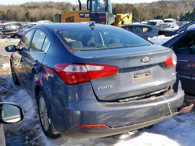 KNAFX4A81F5266055 - 2015 KIA FORTE EX CHARCOAL photo 3