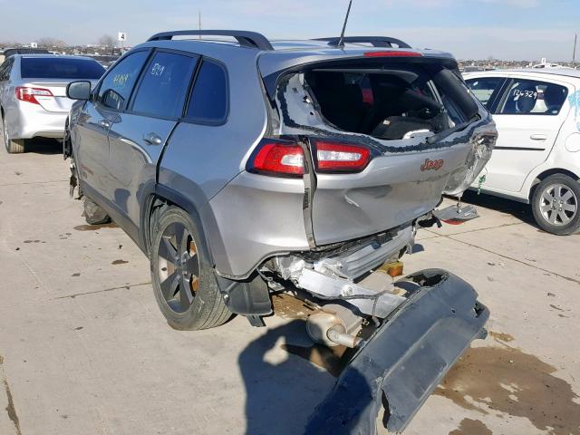 1C4PJLCB8GW256615 - 2016 JEEP CHEROKEE L SILVER photo 3