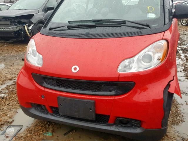 WMEEK31X99K263295 - 2009 SMART FORTWO PAS RED photo 7
