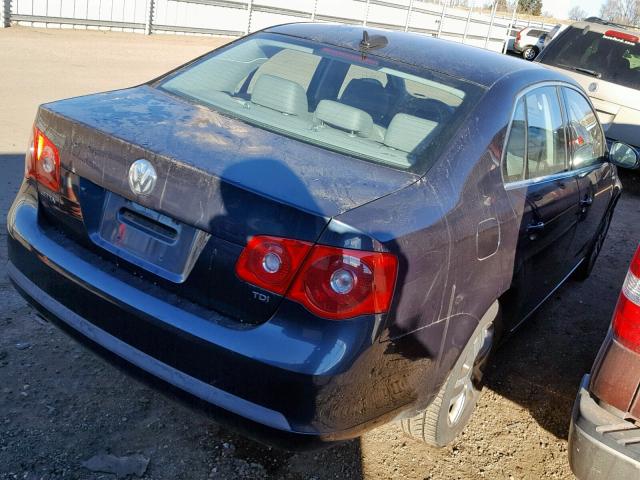 3VWST81K56M757073 - 2006 VOLKSWAGEN JETTA TDI BLUE photo 4