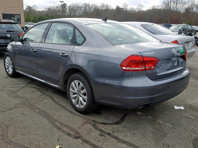 1VWAT7A31EC095734 - 2014 VOLKSWAGEN PASSAT S GRAY photo 3