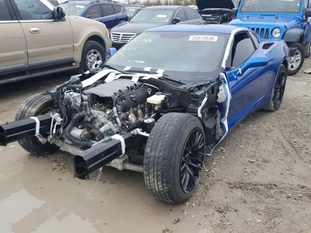 1G1YA2D77G5123335 - 2016 CHEVROLET CORVETTE S BLUE photo 2