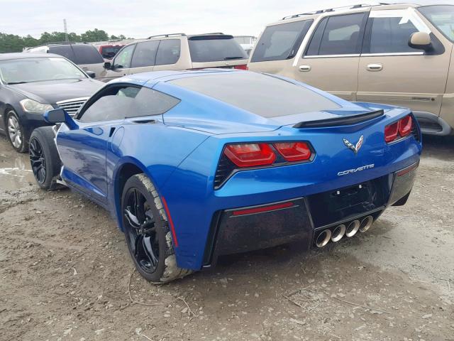 1G1YA2D77G5123335 - 2016 CHEVROLET CORVETTE S BLUE photo 3