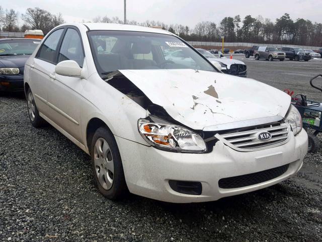 KNAFE121075380586 - 2007 KIA SPECTRA EX WHITE photo 1