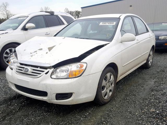 KNAFE121075380586 - 2007 KIA SPECTRA EX WHITE photo 2