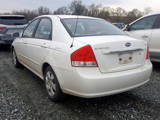 KNAFE121075380586 - 2007 KIA SPECTRA EX WHITE photo 3