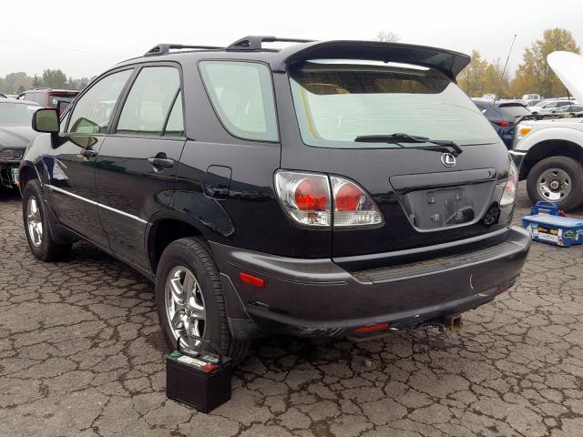 JTJHF10U230307262 - 2003 LEXUS RX 300 BLACK photo 3