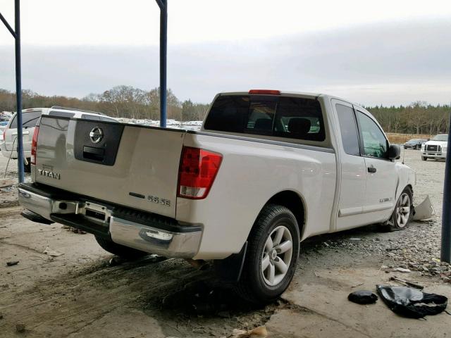 1N6BA06AX9N309882 - 2009 NISSAN TITAN XE WHITE photo 4