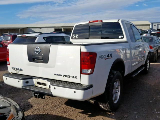 1N6BA0CCXBN313863 - 2011 NISSAN TITAN S WHITE photo 4