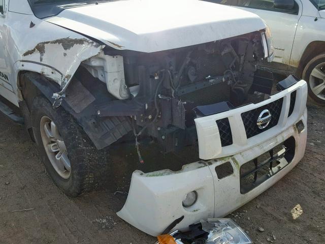 1N6BA0CCXBN313863 - 2011 NISSAN TITAN S WHITE photo 9