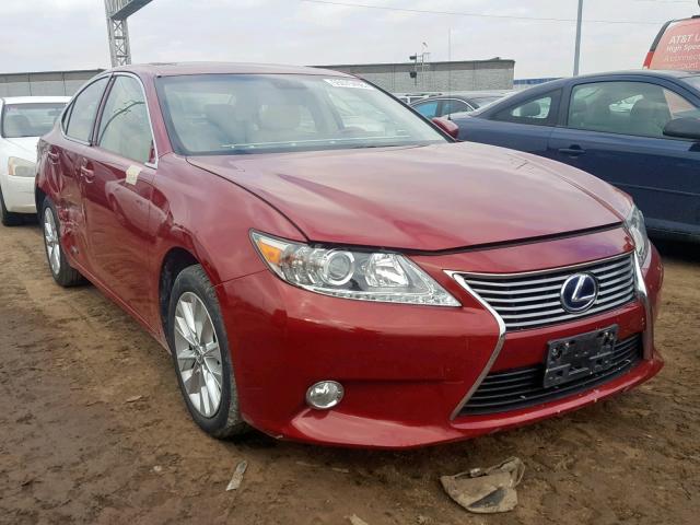 JTHBW1GG8D2022479 - 2013 LEXUS ES 300H RED photo 1