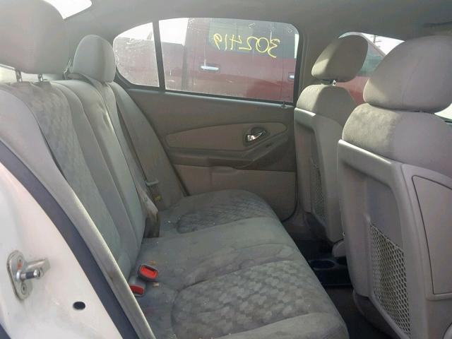 1G1ZT548X5F233067 - 2005 CHEVROLET MALIBU LS WHITE photo 6