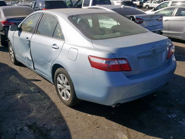 4T1BK46K17U507782 - 2007 TOYOTA CAMRY LE BLUE photo 3