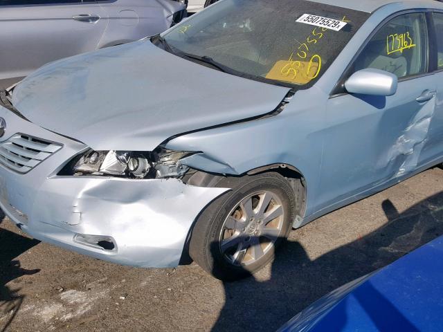 4T1BK46K17U507782 - 2007 TOYOTA CAMRY LE BLUE photo 9