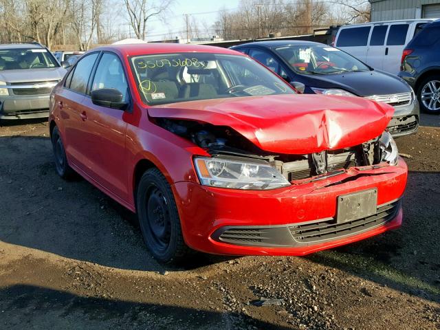 3VW2K7AJ8DM362449 - 2013 VOLKSWAGEN JETTA BASE Կարմիր լուսանկար 1