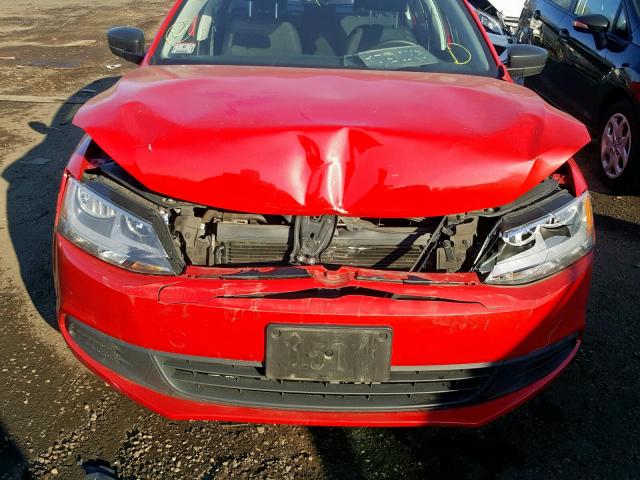 3VW2K7AJ8DM362449 - 2013 VOLKSWAGEN JETTA BASE Կարմիր լուսանկար 9