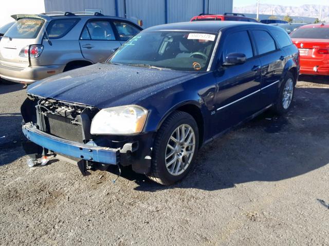 2D8FV48V75H677201 - 2005 DODGE MAGNUM SXT BLUE photo 2