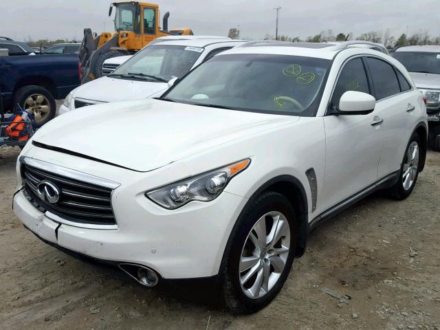 JN8CS1MW6DM170393 - 2013 INFINITI FX37 WHITE photo 2