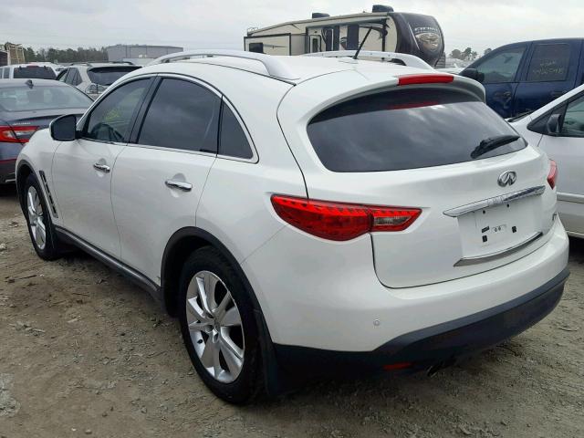 JN8CS1MW6DM170393 - 2013 INFINITI FX37 WHITE photo 3