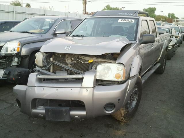 1N6ED29X74C447111 - 2004 NISSAN FRONTIER C GRAY photo 2