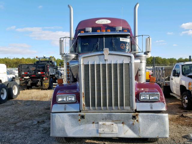 1XKWDR9X8WR765761 - 1998 KENWORTH CONSTRUCTI BURGUNDY photo 9