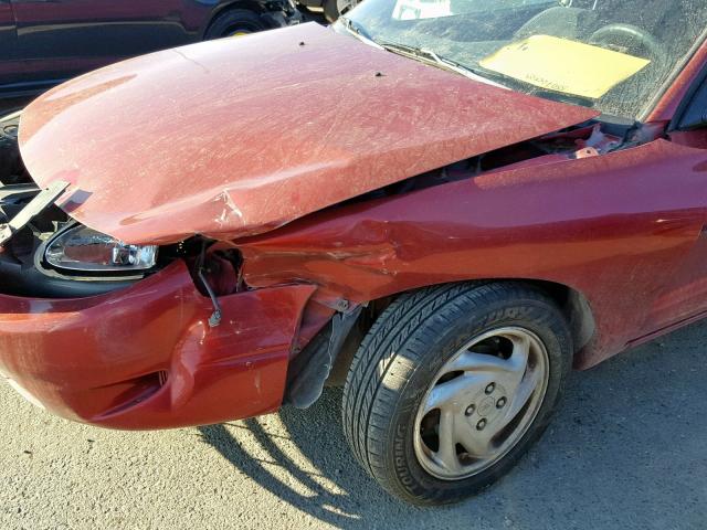3FAKP1137XR111891 - 1999 FORD ESCORT ZX2 RED photo 9