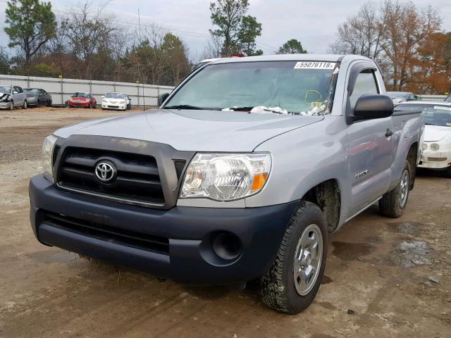 5TENX22N77Z393964 - 2007 TOYOTA TACOMA SILVER photo 2