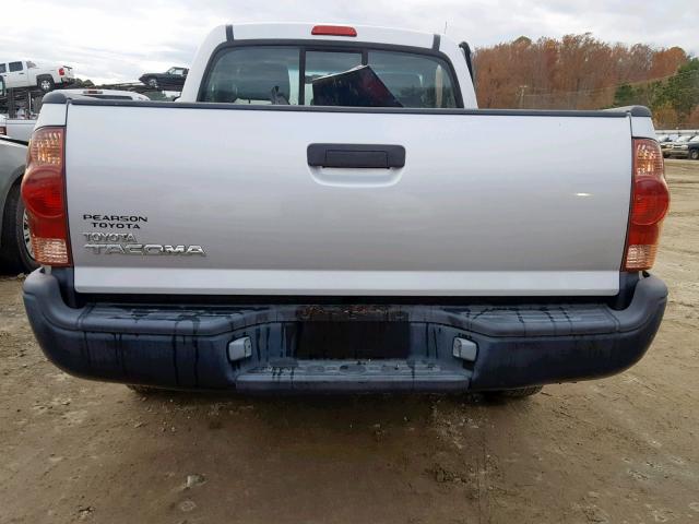 5TENX22N77Z393964 - 2007 TOYOTA TACOMA SILVER photo 6