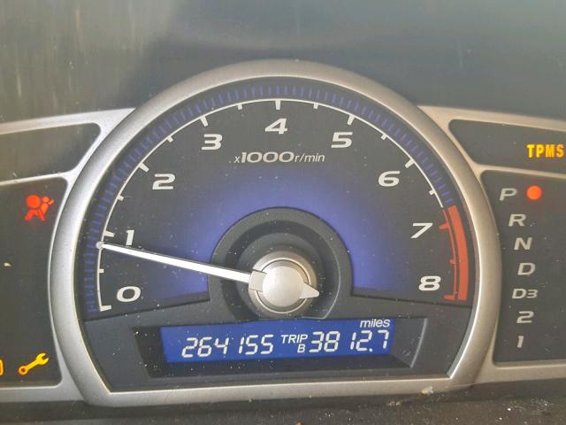 2HGFA16559H352033 - 2009 HONDA CIVIC LX BLUE photo 8