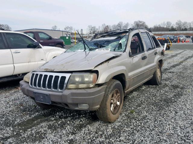 1J8GX48S23C509929 - 2003 JEEP GRAND CHER GOLD photo 2