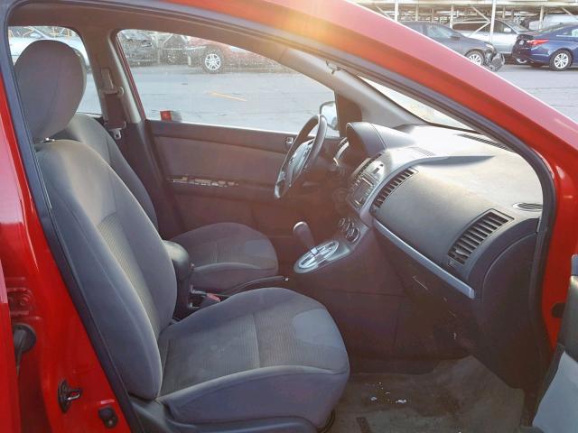 3N1AB6APXCL740629 - 2012 NISSAN SENTRA 2.0 RED photo 5