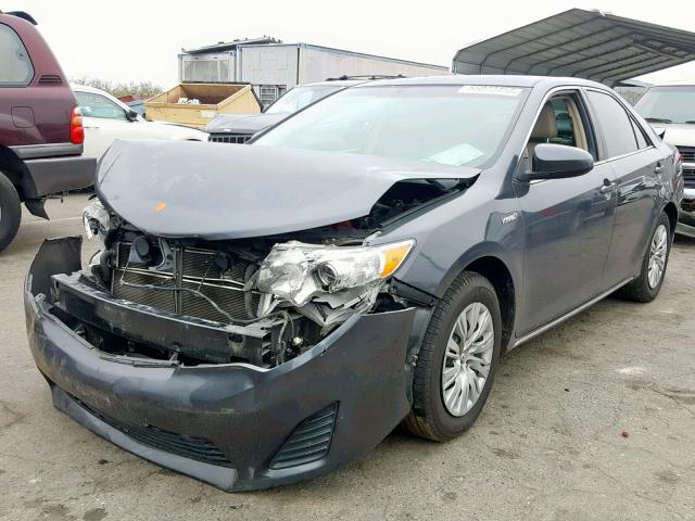 4T1BD1FK4CU034138 - 2012 TOYOTA CAMRY HYBR CHARCOAL photo 2