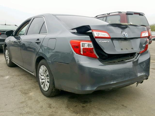 4T1BD1FK4CU034138 - 2012 TOYOTA CAMRY HYBR CHARCOAL photo 3