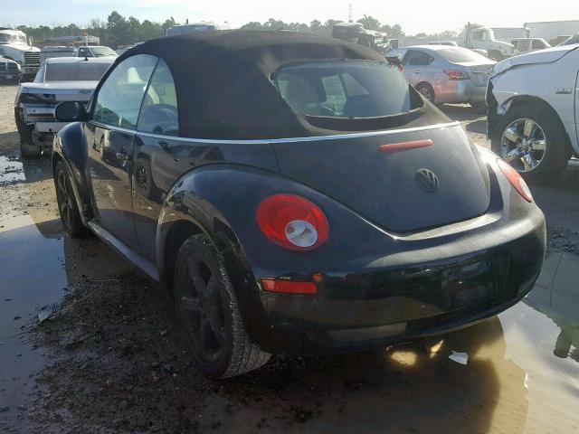 3VWRF31YX9M403857 - 2009 VOLKSWAGEN NEW BEETLE BLACK photo 3