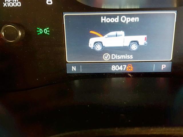 1GCGTCEN1K1117529 - 2019 CHEVROLET COLORADO L BLACK photo 8