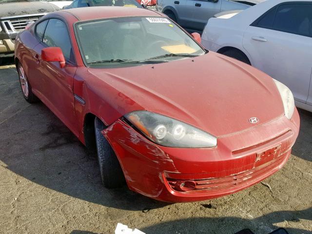 KMHHM66D88U280514 - 2008 HYUNDAI TIBURON GS RED photo 1